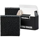 GSFOVOP 2PCS Pickleball Paddle Eraser - Best Carbon Fiber Pickle Ball Racket Cleaner, Quickly Removes Ball Residue, Dirt, Minor Scratches & Scuffs, Durable & Easy to Use