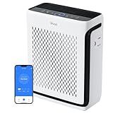 LEVOIT Air Purifier for Home Large Room Up to 1073Ft² with Air Quality Monitor, AHAM VERIFIDE, Smart WiFi, Washable Pre-Filter, HEPA Sleep Mode for Pets, Allergies, Dust, Pollen, Vital 100S-P, White