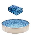 VEVOR 24-ft Round Above Ground Pool Liner, Unibead Pool Liners, Standard Gauge, 52inch Wall Height, Designed for Steel Sided Above-Ground Swimming Pools