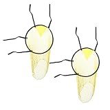KVMORZE 2 Pcs Soccer Top Bins, Soccer Targets for Goals Training, Soccer Ball Target with Highlighted, Soccer Goal Target Nets for Shooting Accuracy Training, Practice Equipment Trainer Gifts (Yellow)