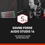 SOUND FORGE Audio Studio 16 - The complete solution for recording, audio editing, restoration and mastering in one | Audio Software | Music Program | for Windows 10/11 [PC Online code]