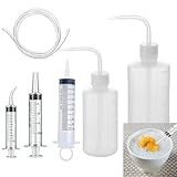 6 Pcs Soft & Liquid Diet Kit 12 ml 20 ml 100 ml plastic syringes,2 wash bottles queeze dispenser,1 Pcs hose,measurements for scientific laboratories and Drinking Liquid Food and Drinking Liquid Food