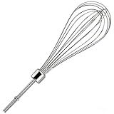 KHMPW Hand Mixer Whisk Attachments Replace Kitchen Mixer Accessories KHM3, KHM5, KHM7, KHM9, KHM926, KHM7210 Stainless Steel Egg Whisk Replacement by Fetechmate