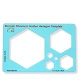 CLPA Hexagon Stencil Template for Drawing and Drafting: A Fibonacci-Inspired Hexagon Drawing Tool for Artists Allows The Simple Application of The Golden or Divine Ratio for Artistic Design