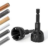 LATTHANT Deburring External Chamfer Tool With Tungsten Carbide Blade, Bolt Thread Repair for 1/8" to 3/4" (3-20 mm), Burr Removal for Metal, Chamfer Bit With Hex Shank, 2 Pack