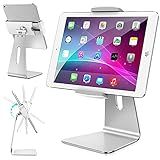 AboveTEK Elegant Tablet Stand, Aluminum iPad Stand Holder, Desktop Kiosk POS Stands for 7-15.6 inch iPad/Portable Monitor, Tablet Mount for Showcase Office Reception Countertop