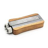 WEICHUAN Beekeeping Hive Frame Stainless Steel Wire Cable Tensioner Crimper Crimping Tool with Metal Wheels and Wooden Handle - Beekeeping Equipment Bee Hive Hand Tool for Beekeeper