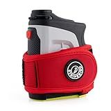 Stripebird - 2.0 Slim Golf Magnetic Rangefinder Strap (Red - Form Fitting & No Buckle Strap) - Golf Range Finder Magnetic Strap - Range Finder Golf Magnetic