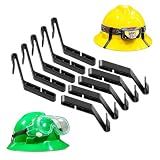 Taaib™ 10-Pack Multipurpose Full Brim Hard Hat Clips Hooks for Headlamp Light and Safety Goggle Strap Holder, Light Mount, 2-in-1 Safety Helmet Accessories, Compatible with MSA V-Gard