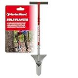 GARDEN WEASEL Bulb Planter Tool – Manual Bulb Planting Tool and Sod Cutter for Tulips, Daffodils, and Perennials – Ergonomic Footplate and Carbon Steel Design Latest Model 91350-3