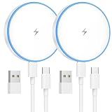 MagSafe Charger 2 Pack Magnetic Wireless Charger Fast Charging Pad