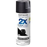Rust-Oleum 334020 Painter's Touch 2X Ultra Cover Spray Paint, 12 oz, Flat Black