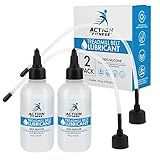 Action Fitness 100% Silicone Treadmill Lubricant for Belt Maintenance (2 Pack) - 4oz Bottles, Dual Applicators for Easy Lube Application - Extends Life, Smooths Operation