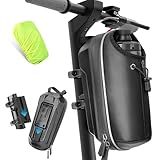 GXCROR Electric Scooter Bag 2L Large Capacity, Waterproof Front Hanging Storage Bag, Portable Handlebar Bag for Carrying Phone, Bottle, Charger Tools