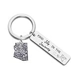 JJTZX Find Joy in The Journey Keychain USA State Map Key Ring Congratulations Gift for Her Retirement Gifts for Women (Arizona)