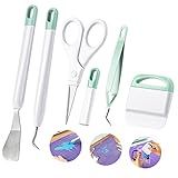 Ecraft Vinyl Weeding Tool Set: Vinyl Weeding Craft Basic kit 5 Pieces Including Tweezers & Spatula & Weeders & Scraper & Scissor for cricut/Silhouettes/Cameos/Weeding Vinyl/Splicing