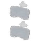 Bestway 2 Pack SaluSpa Padded Headrest Pillows with Adjustable Strap to Adjust Height, Washable Mesh Cover, Compatible with SaluSpa Hot Tubs, Gray