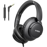 Wired Headphones with Mic, 3.5mm Headphones Volume Control for School Black