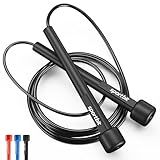 Adjustable Jump Rope for Fitness and Exercise – Skipping Rope for Cardio, Boxing, and Weight Loss – Speed Rope perfect for Men & Women