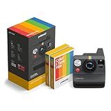 Polaroid Now 3rd Generation I-Type Instant Camera + Film Bundle - Now Black Camera + 16 Color Photos (6560)