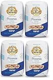Mulino Caputo 00 Pizzeria Flour 1Kilo Bag, 140.8 Ounce, 2.2 pound (pack of 4)