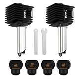2 Pack 0.4mm A1 Mini/A1/A2L Hotend Kit Hardened Steel Nozzle for Bambu Lab