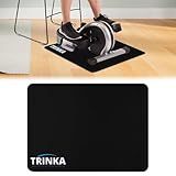 Non-Slip Workout Mat for Under Desk Elliptical Machine, Mats for Exercise Equipment, Suitable for Electric Seated Foot Pedal Exerciser, Enhanced Stability & Floor Protection