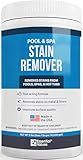 Essential Values Swimming Pool & Spa Stain Remover (2 LBS) - Compatible with Vinyl Liners, Fiberglass & Metals - Effective Formula Removes Rust & Tough Stains