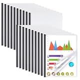 Report Covers with Sliding Bar, Clear Report Covers for A4 and Letter Size Paper, Resume Covers Presentation Folders File Document Binder for School Business, 70 Sheet Capacity