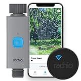 Rachio Smart Hose Timer (1 Valve + 1 WiFi Hub) – App-Controlled Outdoor Faucet Timer, Quick Install & Scheduling, Expandable System