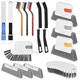 15 Pcs Window Groove Cleaning Brush Tool, Door Window Track Cleaner Groove Gap Cleaning Tools Crevice Cleaning Brush Gap Scrub Brush for Shutter Sliding Door Keyboard Tile Lines Sill Car Vents