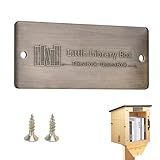 Pure Copper Little Library Sign, Take A Book Share A Book Graphic Sign, Vintage Metal Sign for Outdoor Library Book Box, Rust Resistant, Anti-rot，Weather Resistant