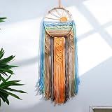 Artilady Macrame Wall Hanging Tapestry, Boho Sun Art Decor Dream Catcher