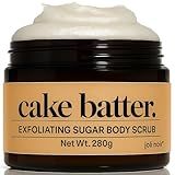 Joli Noir - Sugar Scrub - [Cake Batter] Exfoliating Body Scrub Made With Pumice, Grapeseed, Olive Oil, Sunflower, & Castor Oils To Reveal Silky Smooth Skin