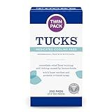 TUCKS Medicated Cooling Pads, 200 Count - Witch Hazel Pads for Sensitive Areas, Cleanse and Protect from Irritation