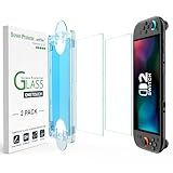 amFilm Auto-Alignment OneTouch for Nintendo Switch 2 Screen Protector [7.9''] 2025 Tempered Glass, Accessories, 30 seconds Installation, Bubble Free, Scratch Resistant, Touch Sensitive, Transparent [2 Pack]