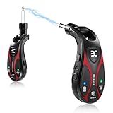 EX GEAR Professional Wireless Guitar System, 20 Channels, <3ms Ultra-Low Latency, 164ft Range, 270° Rotating Plug, Rechargeable Guitar Transmitter & Receiver for Guitar Bass Electric Instrument