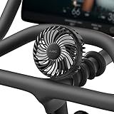 A2C 4.7-Inch Big Cooling Fan for Peloton Bike Bike+ or Tread, 16.5" Long Bendable Arm, Rechargeable 4000mAh Battery, 360° Rotation, 3 Speeds, fits Treadmill Exercise Workout Stationary Cycling Bikes