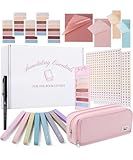 Mr. Pen- Annotation Essentials Kit for Book Lovers, Aesthetic Highlighters, Transparent Sticky Notes, Annotation Key Bookmark, Stickers & Pencil Pouch