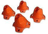 Hockey Dot Underpass-X Training Cones (Set of 4) - Stick Handling Aid for Dryland Training - Uses Spare Stick, PVC - Hockey Gift to Build Skill