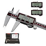 GemRed Wireless Digital Caliper, 12 inch Stainless Steel Measuring Tool with Data Output, Inch/MM Conversion, Zero Reset, Auto Off, for DlY, Woodworking, Household