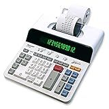 Sharp 12-Digit Printing Calculator with Extra Large 10-Digit Option, 8.0 LPS Thermal Printer, No Ink Required, Full-Sized Keyboard, Easy Paper Load (ELT3301)