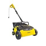 Artificial Turf Sweeper by Roll & Comb, Corded Electric Lawn Rake for Artificial Grass, Cool Gardening Gift, 25 Liter Leaf Collector, Model 302e, 19.8lb.