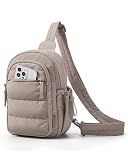 BAGSMART Small Sling Bag for Women, Puffer Crossbody Bag Hobo Handbag