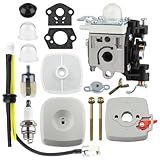 HUSWELL PB-250 PB-250LN Carburetor Air Filter Cover for Echo RB-K106 PB250 ES-250 Leaf Blower PB 250LN Tune UP Kit Parts 165 Mph and 391 Cfm A021003661 Carburetor Fuel Line kit Spark Plug