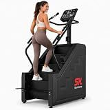 SunHome Stair Stepper Machine, 660LBS Commercial Grade Stair Climber with 15 Resistance Levels, Stair Master for Cardio and Lower Body Workouts, LED Screen