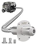 PAZLAM Generator Exhaust Extension Silencer Kit – Universal Fit for Firman, Honda, Champion & More – Heavy-Duty Stainless Steel Muffler with Flexible Pipe – Noise Reduction & Fume Venting