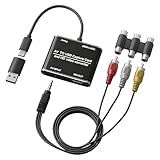 RCA to HDMI Converter & VHS to Digital Converter - USB Video Capture Card for VHS/VCR/DVD/AV - Analog to Digital Converter with 1080P HD Output, AV HDMI Adapter, Save and Digitize Old Videos