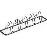 Simple Houseware 5-Bike Adjustable Floor Storage Rack for Garage, Black