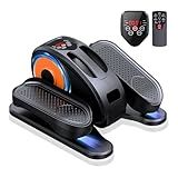 GUGTTR Under Desk Elliptical Machine, Ellipse Leg Exerciser as Seen on Tv for Seniors Fully Assembled, Quiet & Portable Electric Seated Pedal Exerciser with Remote Control & 12 Adjustable Speeds